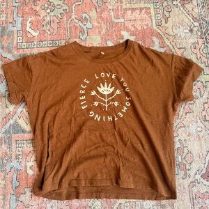 Rylee + Cru Brown Graphic Tee